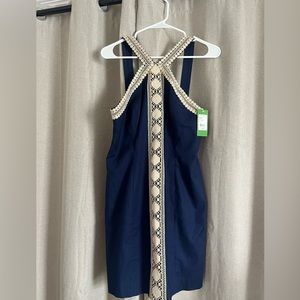 Navy blue Pulitzer dress. Never worn and super cute!